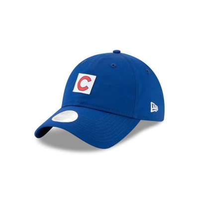 Blue Chicago Cubs Hat - New Era MLB Sleekest Fan 9TWENTY Adjustable Caps USA3978154